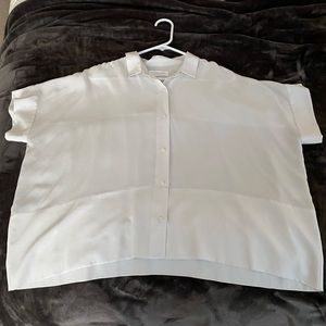 Everlane Clean Silk short sleeve top